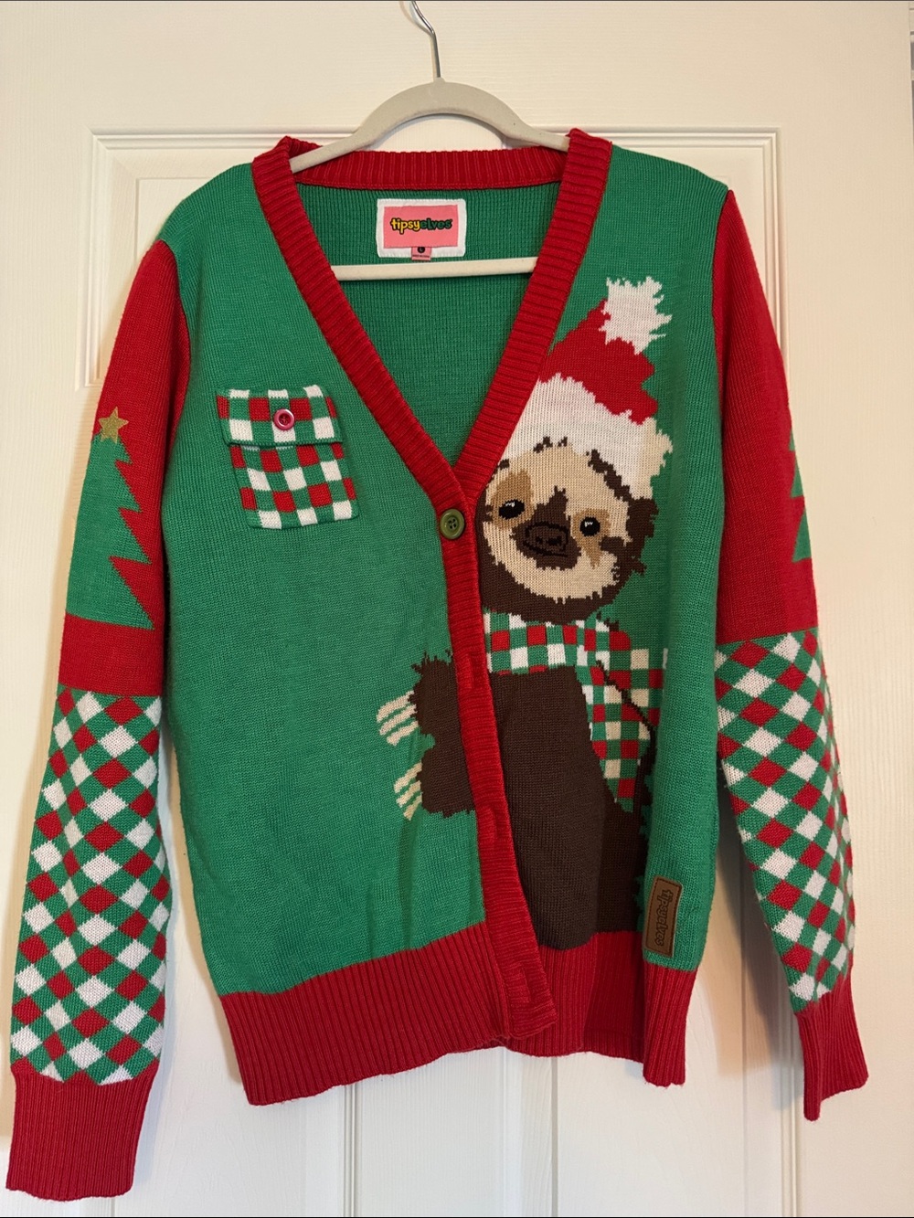 Tipsy Elves Sloth Christmas Holiday Sweater